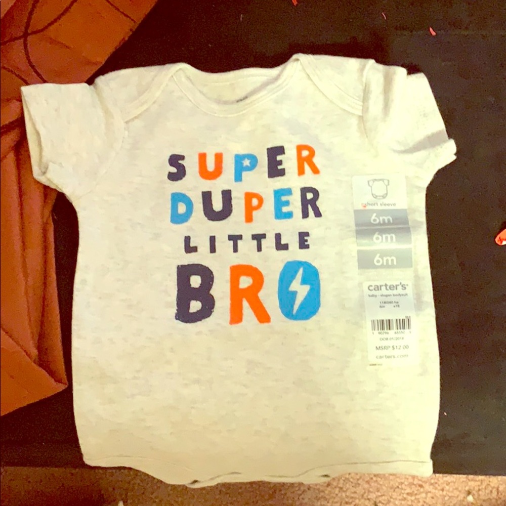 Carter’s boy onesie 6mths